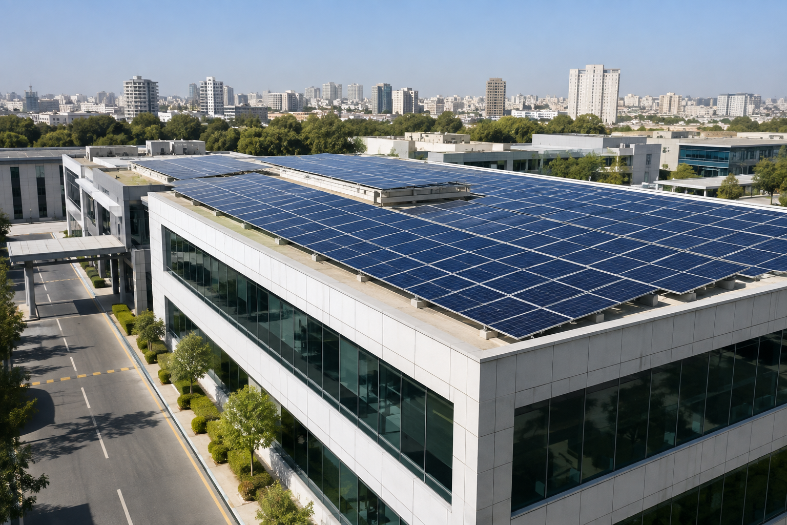 Commercial rooftop solar solutions