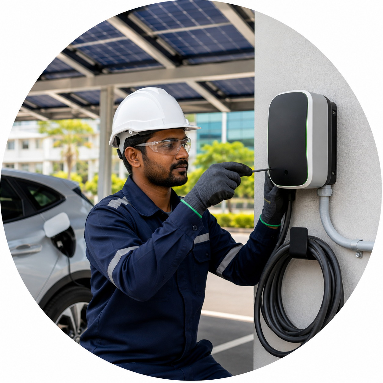 Professional EV charger installation